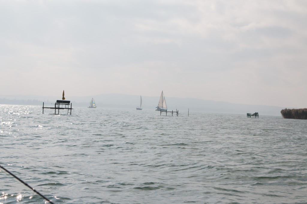 Carp Fishing Platform on Lake Balaton